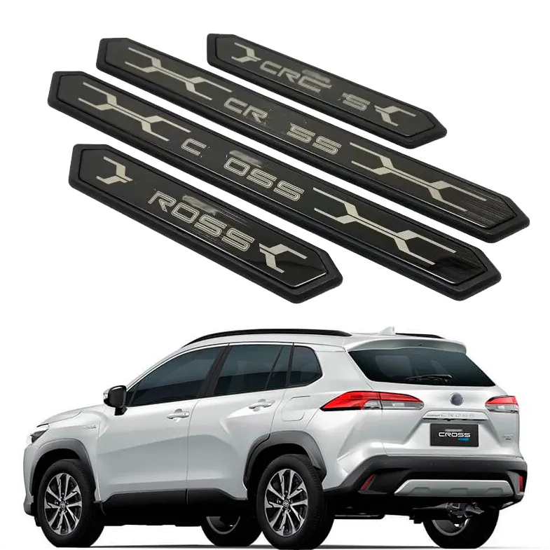 Car Door Sill Scuff Plate Cover Child Anti-Dirty Pad Bumper Anti-Dirty for Corolla Cross XG10 2021-2024 SUV Exterior Accessories