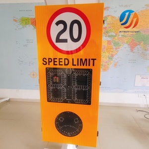 Nhà sản xuất năng lượng mặt trời dẫn dấu hiệu giao thông 3 kỹ thuật số năng động Thông tin phản hồi năng lượng mặt trời Road giao thông Radar dấu hiệu tốc độ - Product Image 2