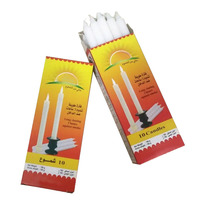 Bougies coniques blanches pas chères Tunisie bâton de cire 1.5cm bougies velas