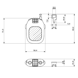 Cadenas rétractable en acier en forme de D avec combinaison à 3 chiffres et logo personnalisé – Vente en gros usine - Product Image 5