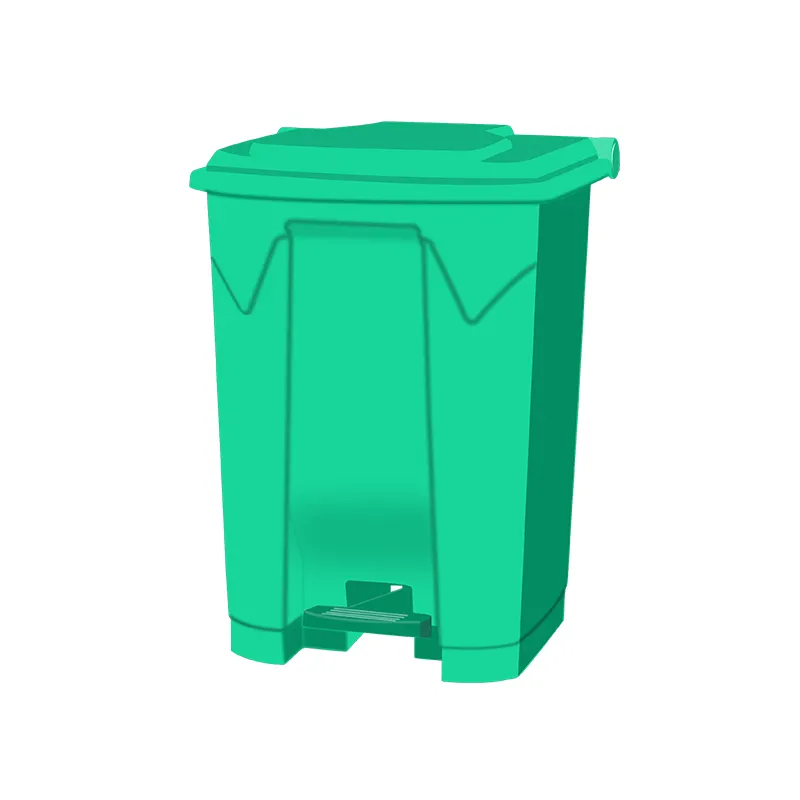 20L \ 30L \ 50L \ 80L卸売プラスチックリサイクル屋外ビンホイールとペダル付き大型ゴミ箱