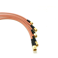 Fourniture du fabricant Bride femelle de type N vers prise mâle SMA RG400 RF Assemblage de câble de raccordement coaxial Câble d'extension en laiton