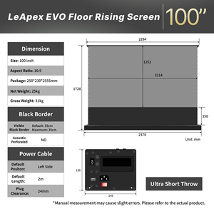 Tendencias 2026: Pantalla de Proyección Motorizada Wupro LeApex 8K UHD CBSP de 100 Pulgadas para el Hogar, Modelo LeApex EVO-CBSP-10 - Product Image 6