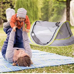 Carpa de Sol Plegable para Bebés UPF 50+, Mosquitera Portátil con Protección UV para Bebés, Carpa de Viaje para Playa y Exteriores - Product Image 3