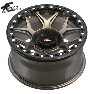 Cerchi in Alluminio T6061 Monoblocco con Bordo Nero, Prodotti in Cina, per Auto Passeggeri, SUV, Forcar Motorsport, Fuoristrada - Product Image 2