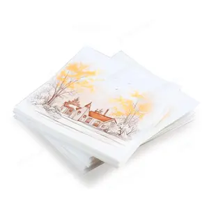Factory Price Bag 2 Ply servilletas de papel navidad paper napkins serviettes dinner napkins paper rolls