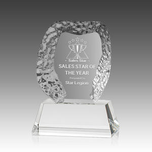 Trofeo a Forma di Cuore in Cristallo K9 Texturizzato, Premio per Donazioni Benefiche, Regalo Aziendale per Team - Product Image 3