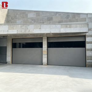 Style chinois moderne isolé résidentiel marron sectionnel automatique motorisé <span class=keywords><strong>porte</strong></span> <span class=keywords><strong>de</strong></span> <span class=keywords><strong>garage</strong></span> en acier pour maison maison villa - Product Image 4