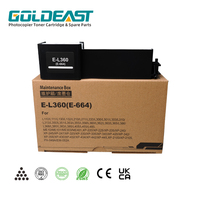 صندوق صيانة E-L360 E-664 متوافق مع طابعات إبسون L132 L210 L211 L220 L300 L301 L303، خزان حبر مستعمل T664
