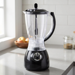 Frullatore Elettrico Kooper 1.5L, 4 Velocità, Funzione Pulse, 350W, Nero, Processore per Alimenti per Bambini, Silenzioso, Tritaghiaccio, Funzione Riscaldamento, Plastica, UK - Product Image 3