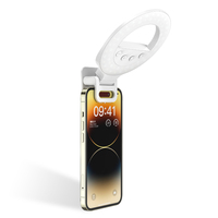 K5Pro Mini Anneau Lumineux LED Rechargeable à Clipser pour Téléphone, Photographie de Nature Morte, Enregistrement Vidéo et Diffusion en Direct