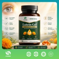 Lutein OEM ODM Private Label Softgel Lutein, Lutein dengan Ekstrak Marigold Anti Cahaya Biru Suplemen Perawatan Penglihatan Kapsul