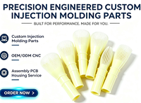 Service de moulage par injection plastique sur mesure et découpe, usinage CNC, pièces plastiques industrielles en PP, PVC, POM, ABS, Nylon, PA66