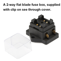 Automobile 2 voies 12 volts bloc de fusibles lame voiture boîte à fusibles 32V DC porte-fusible