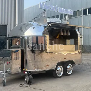 Carrito de Comida Eléctrico de Acero Inoxidable Estándar Europeo, Remolque de Comida Móvil para Exteriores con Certificación CE - Product Image 2