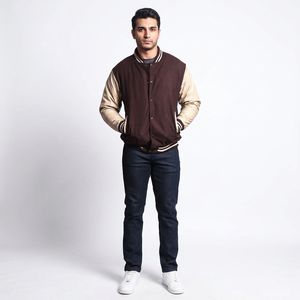 Chaquetas Varsity de Alta Calidad, Transpirables, con Cuello Alto, para Hombre, 100% Algodón, Cómodas, a Bajo Precio - Product Image 1