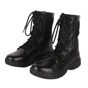 Botas Tácticas Ligeras de Cuero Genuino Negro TST08 para Caza, Senderismo y Actividades al Aire Libre - Product Image 1