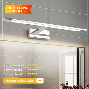 Modern Aluminum Alloy Wall Lamp 3500K Warm White <b>LED</b> Touch Control Dimmable Bathroom <b>Light</b> Surface Mounted Minimalist Design - Product Image 2