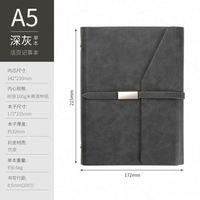 Cuaderno A5 de Hojas Sueltas con Hebilla de Nylon, 80 Hojas, Personalizable, Set de Regalo, Logotipo Impreso Extraíble, Bordado, Serigrafía