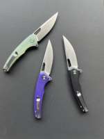 Couteau pliant G10 sur mesure en gros OEM, lame 14C28N |   Couteau multifonctionnel de camping et utilitaire pour l'extérieur avec finition CNC de précision