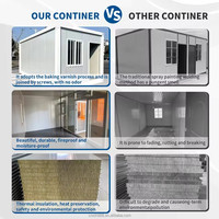 Casa Contenedor Desmontable Moderna al por Mayor con Baño, Mini Casa, Casa de Vacaciones, Hotel, Taller para Uso Exterior