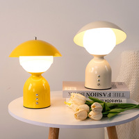Nordische DIY Wiederaufladbare Tischlampe für Heimdekoration, Niedliche Abnehmbare LED-Schreibtischlampe, Tragbare Schlafzimmer-Nachttischlampe als Nachtlicht