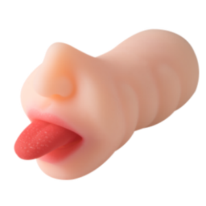 オーラルセックス 男性用マスターベーション 舌で舐める 女の子 スイングスタイル リアルタッチ 口でマスターベーションするカップ 男性用セックストイ - Product Image 1