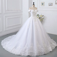 2025 mode hors épaule grande taille princesse robe de bal robe de mariée luxe cristaux paillettes perlée dentelle appliques robe de mariée