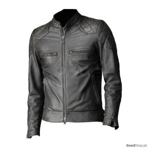 Veste en cuir PU décontractée pour homme, couleur moutarde, fermeture éclair, meilleur prix de gros au Pakistan - Product Image 4