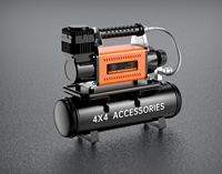Pompe à air de voiture de cylindre en métal robuste de 60MM réservoir de carburant 8L 160L/min sortie démarreur de saut alimentation Mobile gonflage de pneu d'air