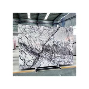 Newstar fabbrica cinese avorio bianco marmo lilla vendita calda con prezzo a buon mercato bianco neve lastra di marmo lilla lastra di marmo - Product Image 1