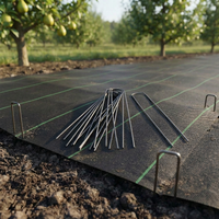 Agrafes de jardinage robustes en acier galvanisé de 6 pouces pour toile de paillage moderne, tube d'irrigation et clôture paysagère