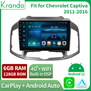 Krando TS18 bc6 <span class=keywords><strong>Android</strong></span> Car đài phát thanh GPS DVD Player cho Chevrolet Captiva 2011-2016 hệ thống đa phương tiện không dây Carplay - Product Image 2