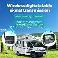 Monitor Nirkabel Digital 7 Inci Dengan Perekaman DVR WirelessHD 1080P Kamera RV Sistem Kamera RV Tenaga Surya Kamera RV Nirkabel