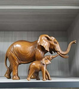 รูปปั้นบรอนซ์ช้างพิมพ์ดิจิตอลรูปปั้นสัตว์หล่อศิลปะแกะสลักโลหะคริสต์มาส - Product Image 3