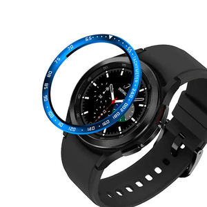 Coque à cadran pour montre <span class=keywords><strong>Samsung</strong></span> Galaxy 4, 3 pièces, en acier inoxydable, à étiquette adhésive, 42mm 46mm - Product Image 1