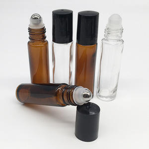 2ml 3ml 5ml 10ml round <b>Glass</b> Roll-<b>On</b> Bottle for Perfume & Essential Oil with Screen <b>Printing</b> Surface - Product Image 4