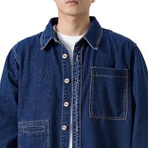 Camisa de Mezclilla para Hombre, Fabricada por OEM, con Logotipo Personalizado, al por Mayor, Duradera, Cálida y Cómoda, Ideal para Usar al Aire Libre en Otoño - Product Image 4