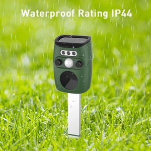 Répulsif électronique pour animaux en ABS, rechargeable à l'énergie solaire, étanche, à ultrasons, avec capteur PIR, pour oiseaux, martres, chiens, chats et singes - Product Image 5