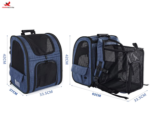 RTS Bulk Mixed Order <b>Pet</b> Expandable Bag Dog <b>Carrier</b> Backpack Outdoor <b>Pet</b> Backpack With Ventilated Breathable Mesh - Product Image 2