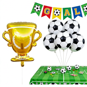 Globo de Aluminio con Forma de Balón de Fútbol de 60 Pulgadas para Fiesta Temática Europea, Decoración para Cumpleaños Infantiles - Product Image 2