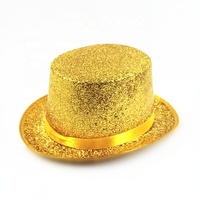 Chapeau de magicien SOLPOP Lincoln Gentleman 13cm Jazz Top brillant pour hommes et femmes, idéal pour Halloween, fêtes costumées et spectacles de magie