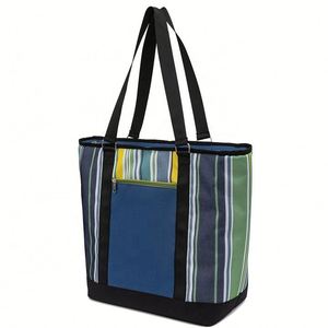 Wholesale Zipper Cooler Tote Bag Custom Printing Insulated Tote Bag for Shopping Beach Groceries - Product Image 2