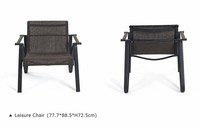 Ensemble de meubles de jardin en métal résistant aux intempéries, style nordique minimaliste, pour villa, cour, canapé, chaise, table basse, hôtels