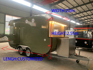 Kiosque de remorque de nourriture de <span class=keywords><strong>moto</strong></span> mobile entièrement équipé d'acier inoxydable camion de hamburger portatif et remorquable pour des fourgonnettes et des camions de nourriture - Product Image 3