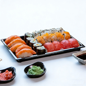 Caja de Sushi Desechable Ecológica de Plástico para Empacar Ensaladas para Llevar - Product Image 2