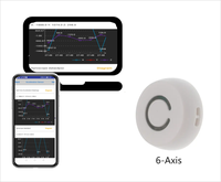 Perangkat Akcelerometer/Sensor Gerak 9-Axis Triple-Axis dengan Bluetooth 5.0 BLE Beacon untuk Pengambilan Data Gerak