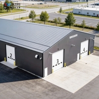 Almacén de Estructura Metálica de Gran Envergadura y Ahorro de Espacio, Nave Industrial de Acero, Diseño Industrial Optimizado