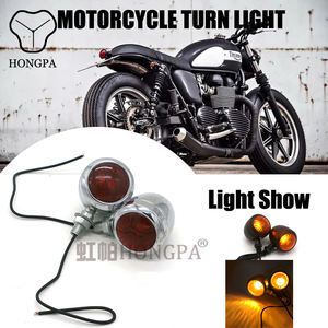 <span class=keywords><strong>Clignotant</strong></span> noir en métal robuste pour <span class=keywords><strong>moto</strong></span> Cafe Racer modèles avec carénage de trou de boulon de 10mm - Product Image 6