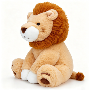 Peluche <span class=keywords><strong>Lion</strong></span> en Peluche |   <span class=keywords><strong>Jouet</strong></span> de jungle doux et câlin pour enfant |   100% polyester |   <span class=keywords><strong>Jouet</strong></span> emballé dans une boîte cadeau |   Fournisseur de jouets en peluche OEM ODM - Product Image 3